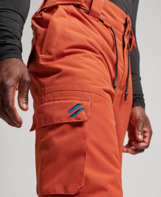 Superdry pantaloni de schi ultimate rescue îmbrăcăminte portocale bărbați JX0Z1378