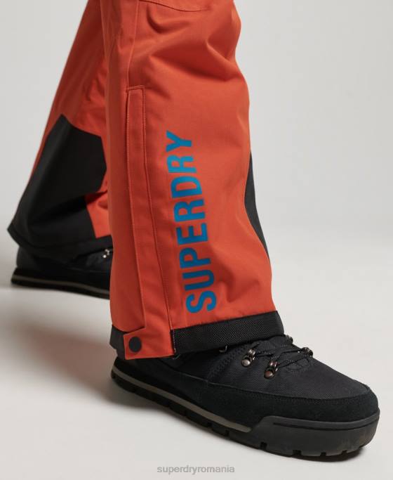 Superdry pantaloni de schi ultimate rescue îmbrăcăminte portocale bărbați JX0Z1378