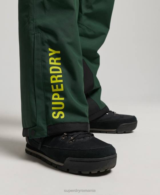Superdry pantaloni de schi ultimate rescue îmbrăcăminte verde bărbați JX0Z1380