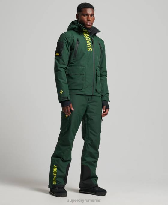 Superdry pantaloni de schi ultimate rescue îmbrăcăminte verde bărbați JX0Z1380