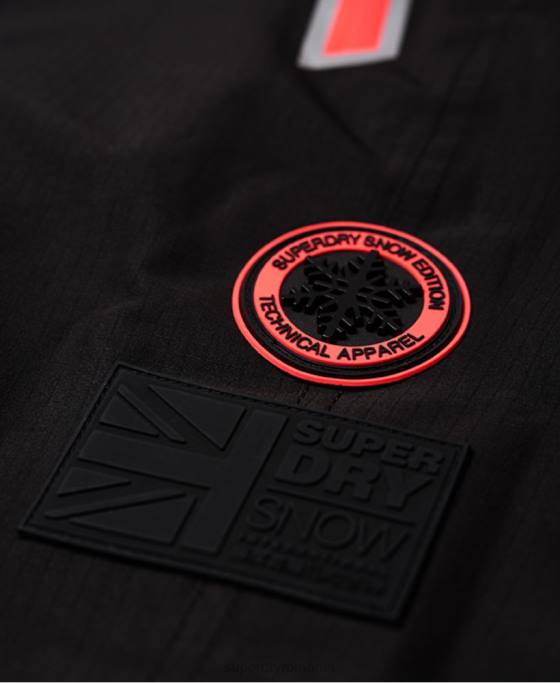 Superdry pantaloni de ski îmbrăcăminte negru femei JX0Z2610