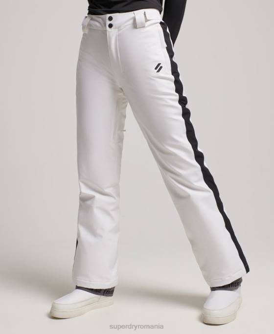 Superdry pantaloni de zăpadă de bază îmbrăcăminte alb femei JX0Z2592