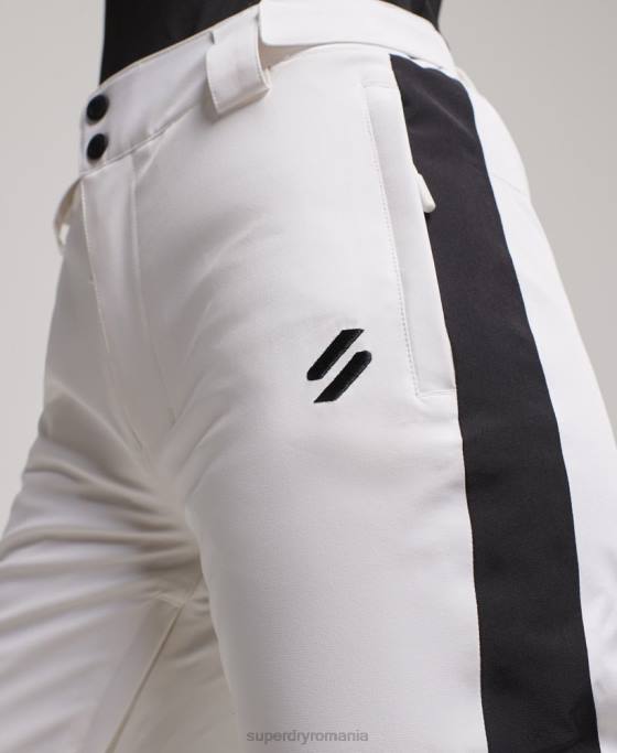Superdry pantaloni de zăpadă de bază îmbrăcăminte alb femei JX0Z2592