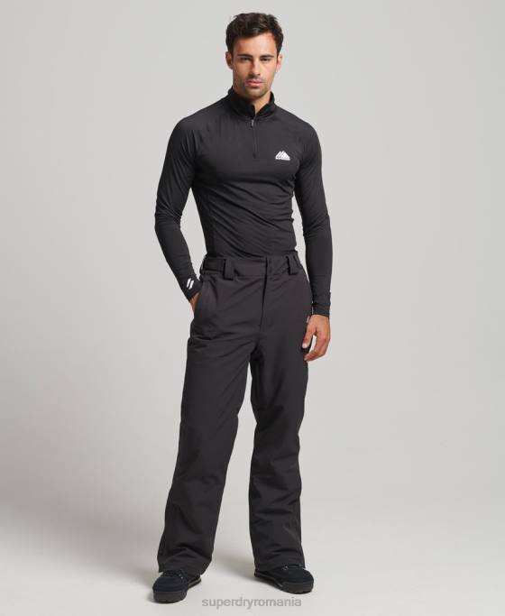 Superdry pantaloni de zăpadă de bază îmbrăcăminte negru bărbați JX0Z1385