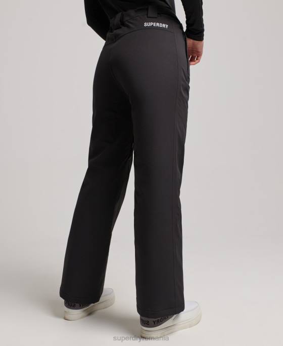 Superdry pantaloni de zăpadă de bază îmbrăcăminte negru femei JX0Z2591