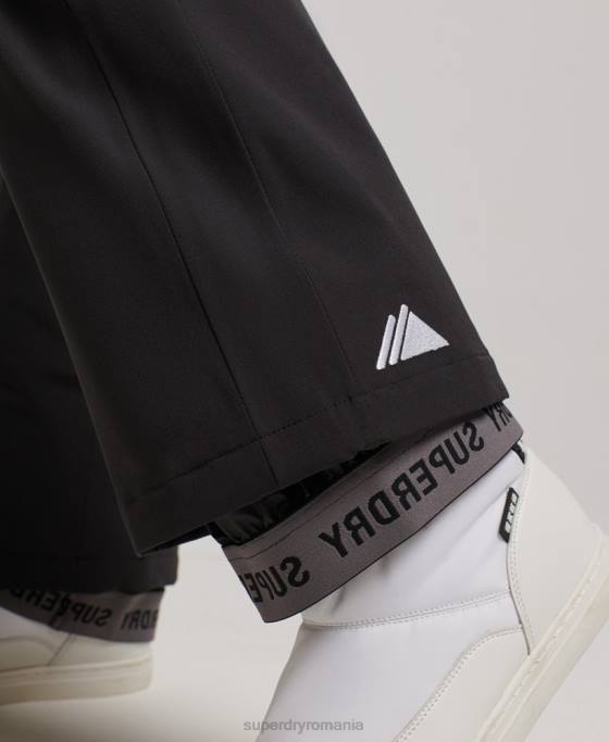 Superdry pantaloni de zăpadă de bază îmbrăcăminte negru femei JX0Z2591