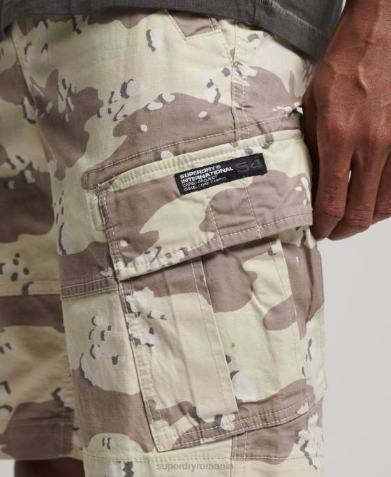 Superdry pantaloni scurti cargo îmbrăcăminte kaki bărbați JX0Z353
