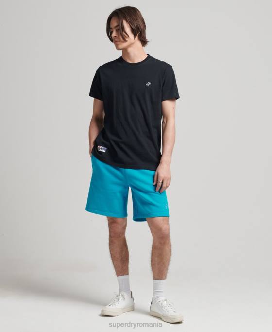 Superdry pantaloni scurti de transpirație esențiali îmbrăcăminte albastru bărbați JX0Z365