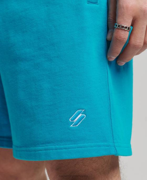 Superdry pantaloni scurti de transpirație esențiali îmbrăcăminte albastru bărbați JX0Z365