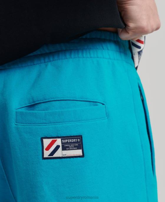 Superdry pantaloni scurti de transpirație esențiali îmbrăcăminte albastru bărbați JX0Z365