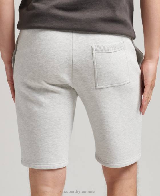 Superdry pantaloni scurți atletici de epocă îmbrăcăminte gri deschis bărbați JX0Z362