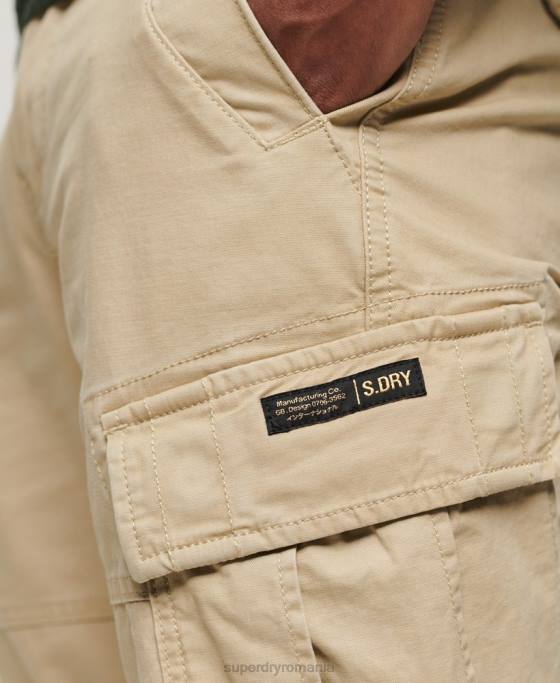 Superdry pantaloni scurți cargo din bumbac organic îmbrăcăminte cremă bărbați JX0Z248