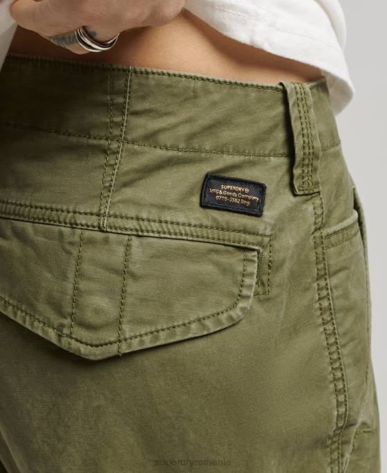 Superdry pantaloni scurți cargo din bumbac organic îmbrăcăminte kaki bărbați JX0Z246