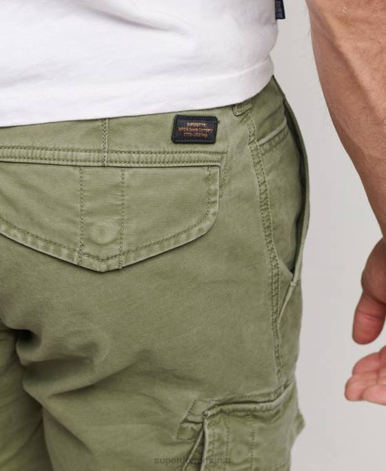 Superdry pantaloni scurți cargo din bumbac organic îmbrăcăminte kaki bărbați JX0Z267