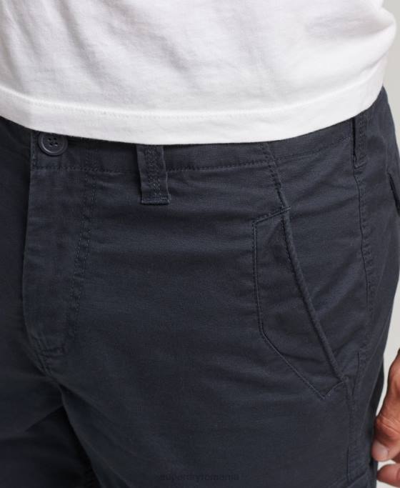 Superdry pantaloni scurți cargo din bumbac organic îmbrăcăminte marina bărbați JX0Z244