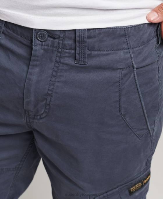 Superdry pantaloni scurți cargo din bumbac organic îmbrăcăminte marina bărbați JX0Z265