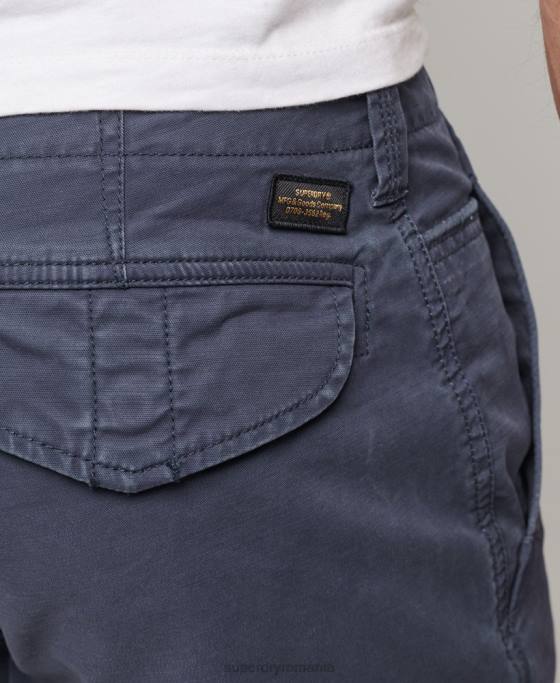 Superdry pantaloni scurți cargo din bumbac organic îmbrăcăminte marina bărbați JX0Z265