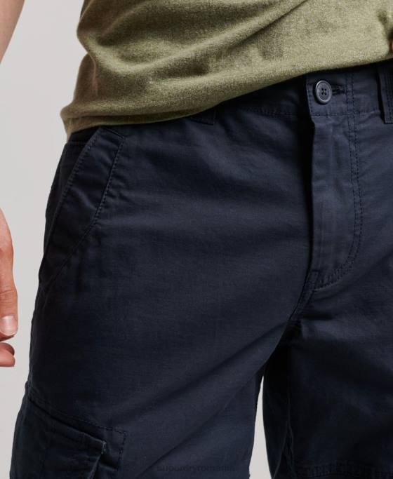 Superdry pantaloni scurți cargo din bumbac organic îmbrăcăminte marina bărbați JX0Z75