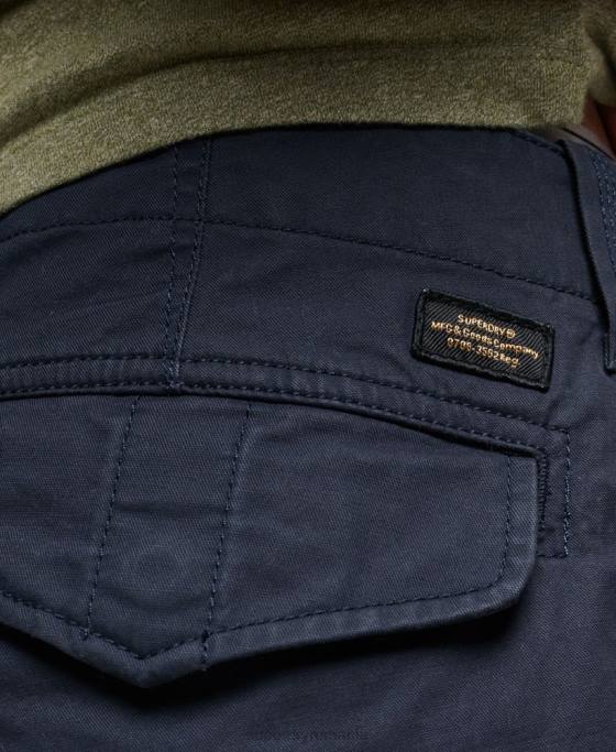Superdry pantaloni scurți cargo din bumbac organic îmbrăcăminte marina bărbați JX0Z75