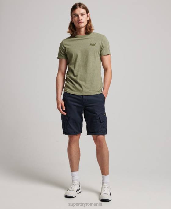 Superdry pantaloni scurți cargo din bumbac organic îmbrăcăminte marina bărbați JX0Z75