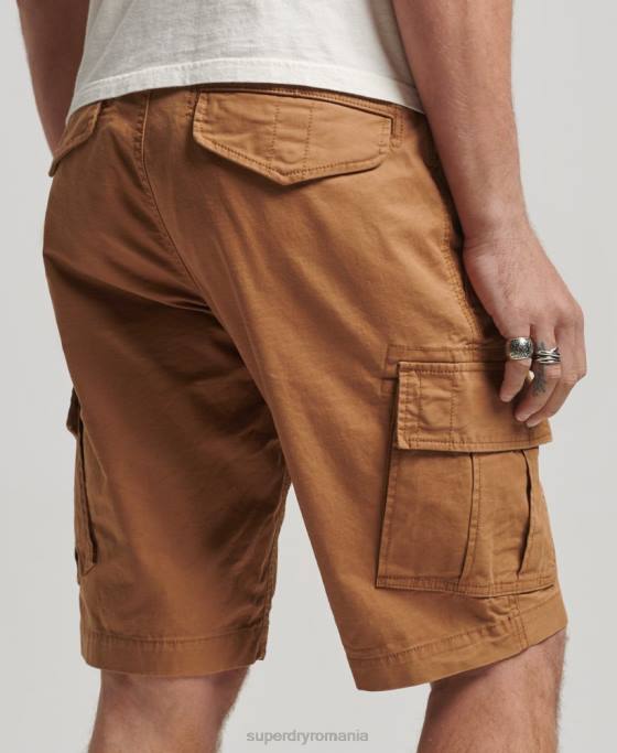 Superdry pantaloni scurți cargo din bumbac organic îmbrăcăminte maro bărbați JX0Z109