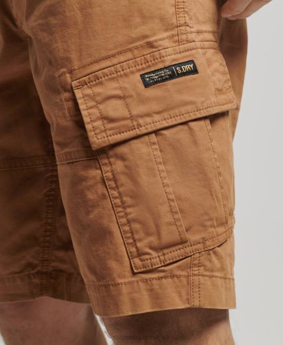 Superdry pantaloni scurți cargo din bumbac organic îmbrăcăminte maro bărbați JX0Z109