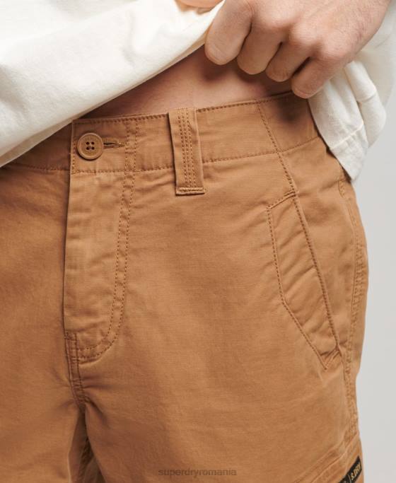 Superdry pantaloni scurți cargo din bumbac organic îmbrăcăminte maro bărbați JX0Z275
