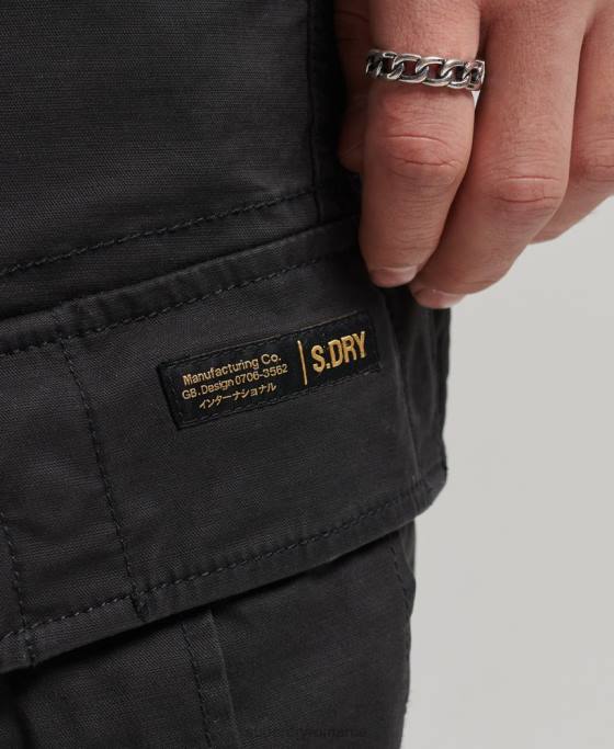 Superdry pantaloni scurți cargo din bumbac organic îmbrăcăminte negru bărbați JX0Z284