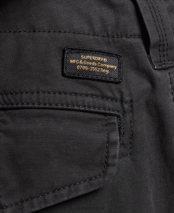 Superdry pantaloni scurți cargo din bumbac organic îmbrăcăminte negru bărbați JX0Z284