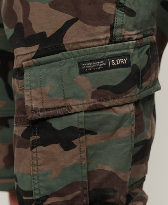 Superdry pantaloni scurți cargo din bumbac organic îmbrăcăminte verde bărbați JX0Z325