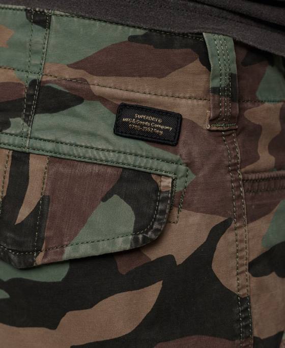 Superdry pantaloni scurți cargo din bumbac organic îmbrăcăminte verde bărbați JX0Z325
