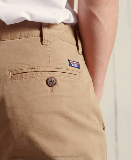 Superdry pantaloni scurți chino internaționali îmbrăcăminte galben bărbați JX0Z6495