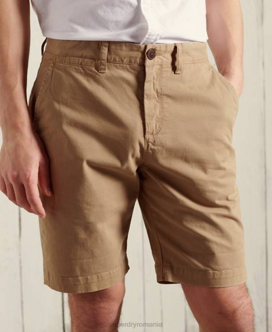 Superdry pantaloni scurți chino internaționali îmbrăcăminte galben bărbați JX0Z6495