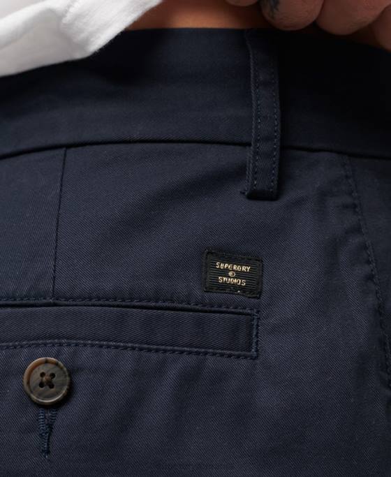 Superdry pantaloni scurți chino stretch slim îmbrăcăminte marina bărbați JX0Z103