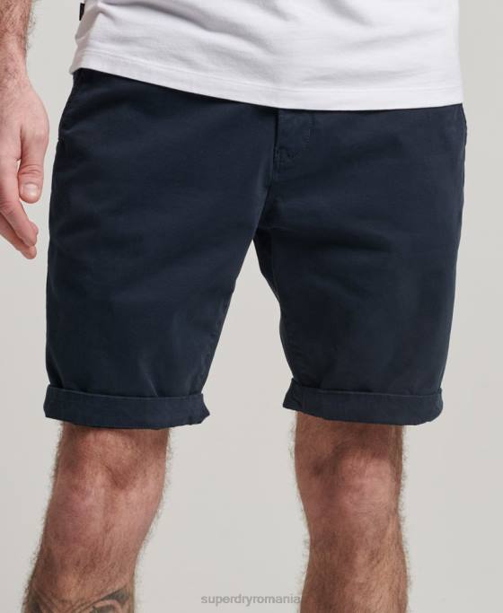 Superdry pantaloni scurți chino îmbrăcăminte marina bărbați JX0Z247
