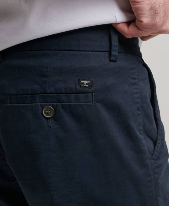 Superdry pantaloni scurți chino îmbrăcăminte marina bărbați JX0Z247