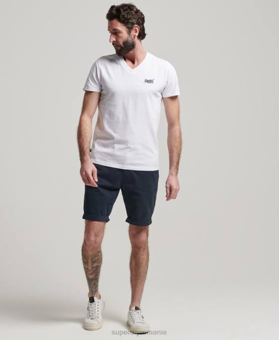 Superdry pantaloni scurți chino îmbrăcăminte marina bărbați JX0Z247