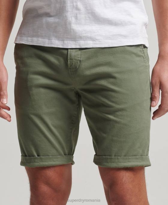Superdry pantaloni scurți chino îmbrăcăminte verde bărbați JX0Z249