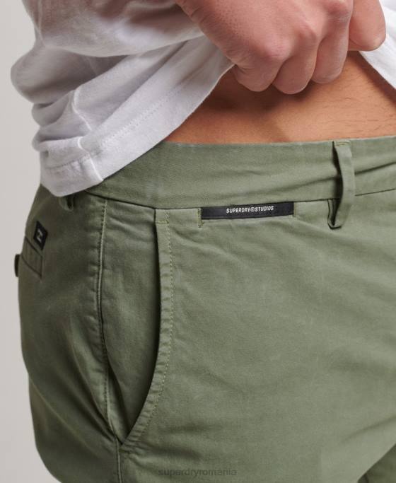 Superdry pantaloni scurți chino îmbrăcăminte verde bărbați JX0Z249