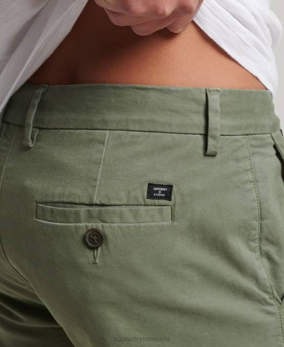 Superdry pantaloni scurți chino îmbrăcăminte verde bărbați JX0Z249