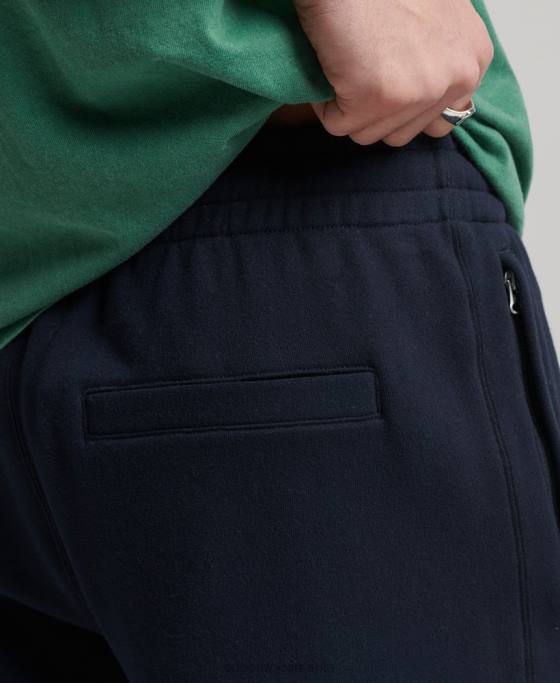 Superdry pantaloni scurți cu aplicare cod îmbrăcăminte marina bărbați JX0Z380