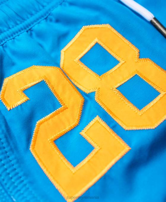 Superdry pantaloni scurți de baie de polo pe apă îmbrăcăminte albastru bărbați JX0Z444