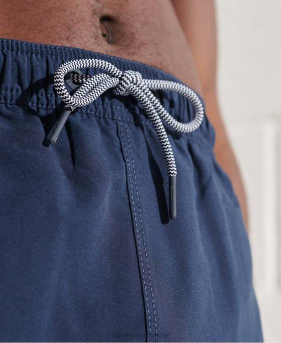 Superdry pantaloni scurți de baie din seria tri îmbrăcăminte albastru bărbați JX0Z432