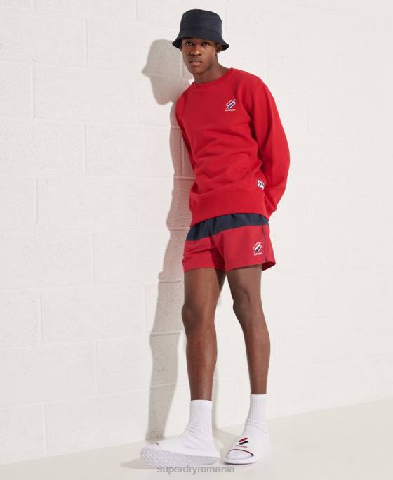 Superdry pantaloni scurți de baie din seria tri îmbrăcăminte marina bărbați JX0Z434