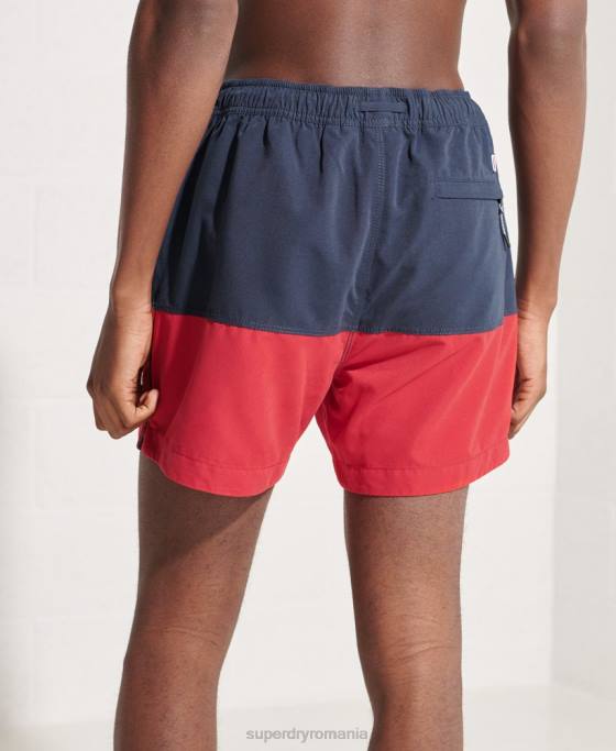 Superdry pantaloni scurți de baie din seria tri îmbrăcăminte marina bărbați JX0Z434
