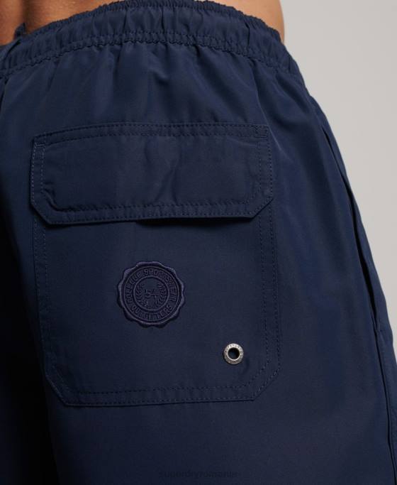 Superdry pantaloni scurți de baie polo reciclați îmbrăcăminte marina bărbați JX0Z389