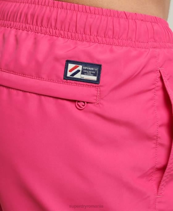 Superdry pantaloni scurți de baie reciclați code essential 15 inch îmbrăcăminte roz bărbați JX0Z435