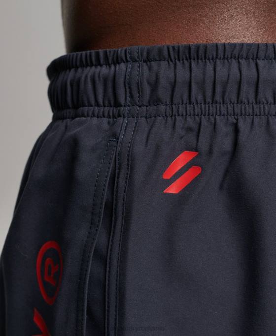 Superdry pantaloni scurți de baie reciclați core sport de 17 inchi îmbrăcăminte marina bărbați JX0Z392