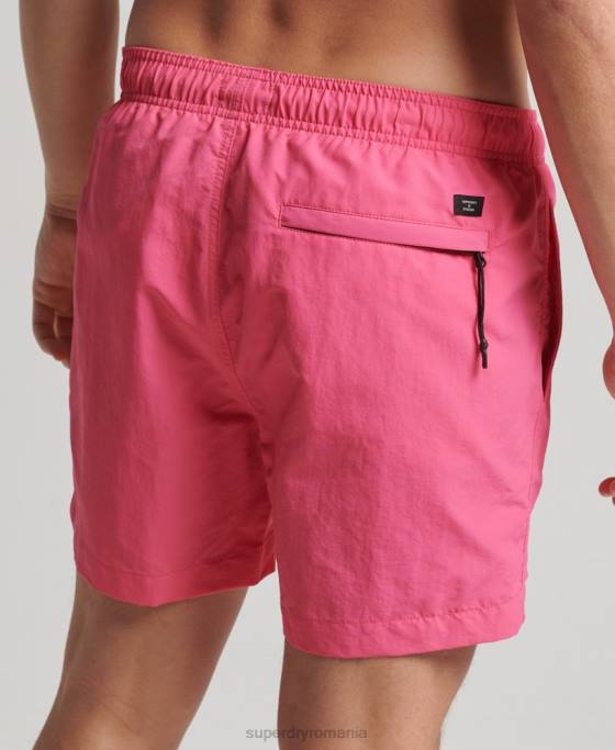 Superdry pantaloni scurți de baie reciclați studios îmbrăcăminte roz bărbați JX0Z415