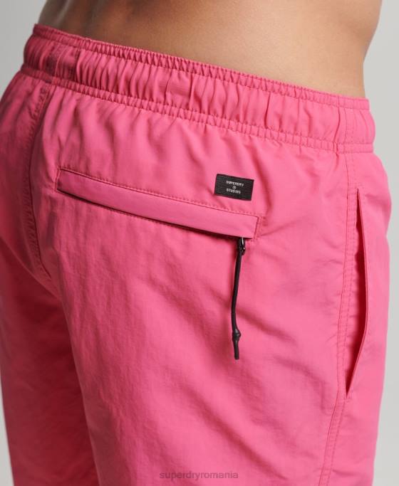 Superdry pantaloni scurți de baie reciclați studios îmbrăcăminte roz bărbați JX0Z415